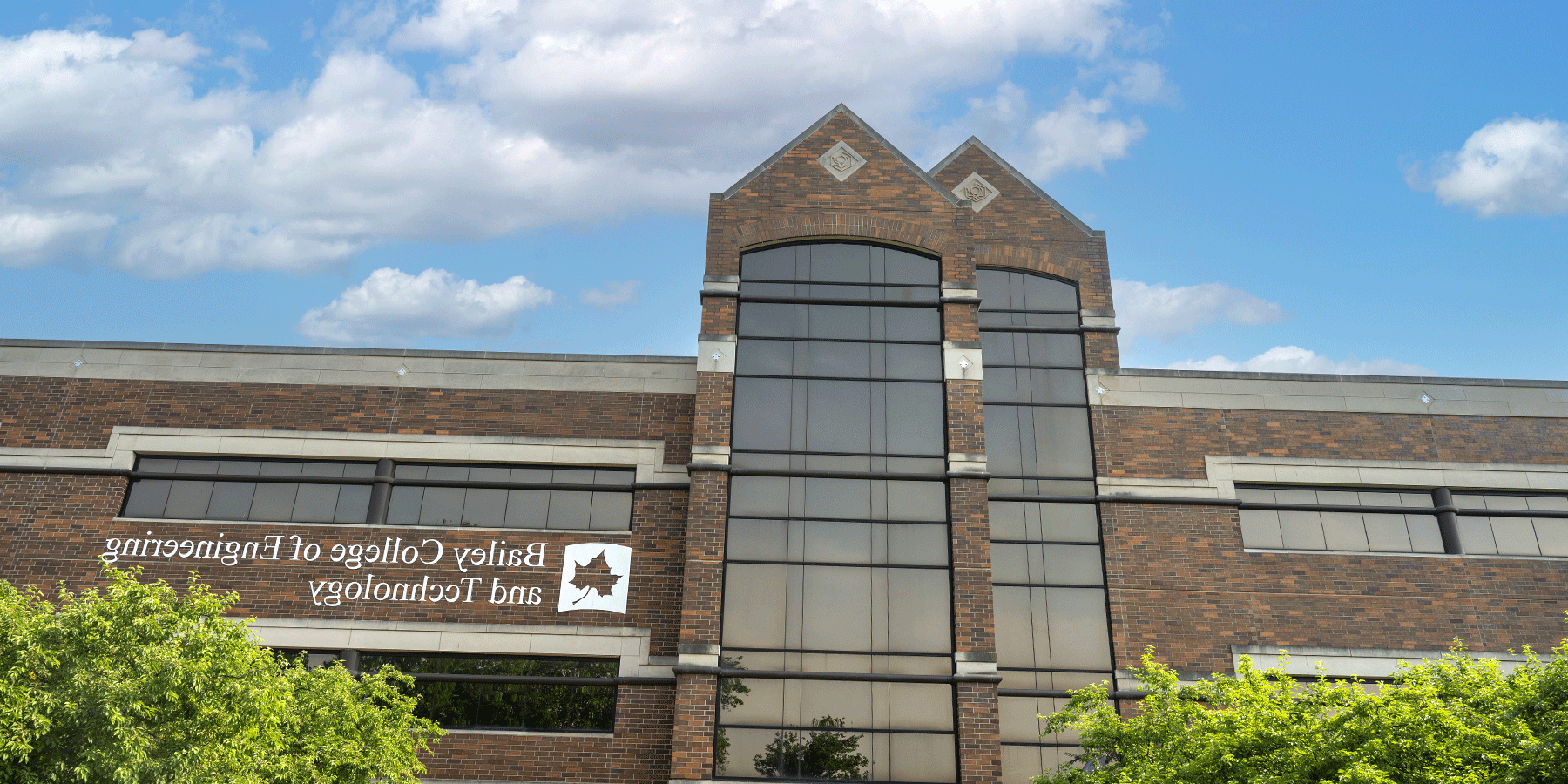 Exterior of the Bailey College of Engineering and Technology building